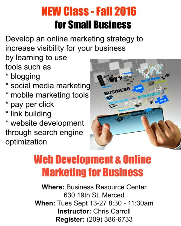 Learn Web Development and Online Marketing for Business Merced Ca. | connectinglocalbusiness.com