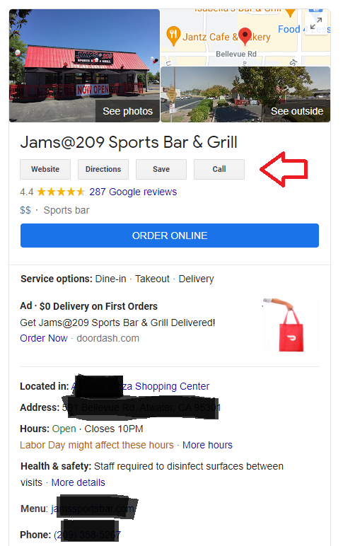 Why Local Businesses Need to Use Google My Business - example GMB