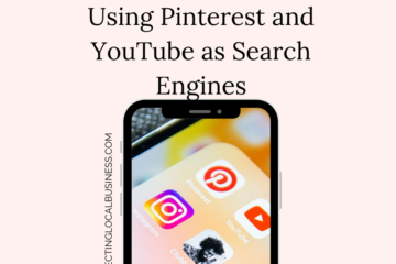 cell phone with social media icons and text Beyond Google: Using Pinterest and YouTube as Search Engines