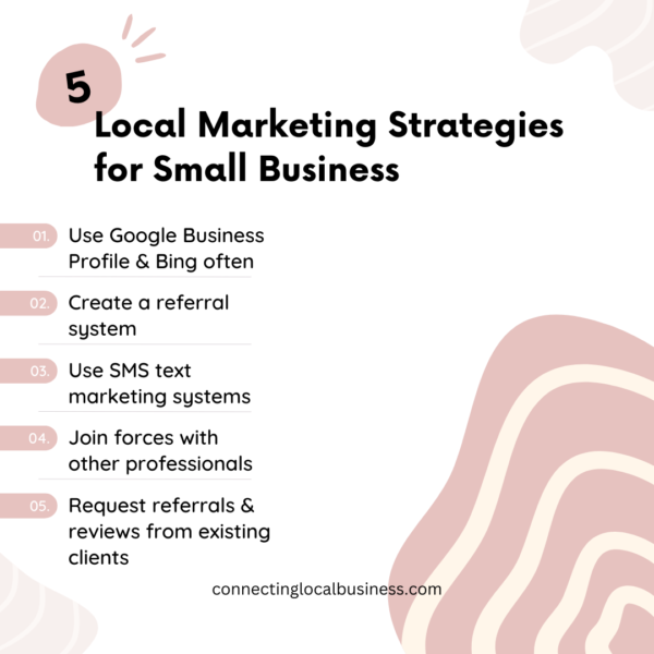 list of 5 local marketing strategies for small business