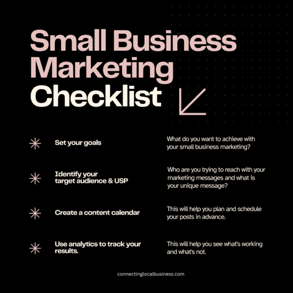 checklist for small business marketing