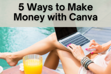 cover for ebook - 5 ways to make money with Canva