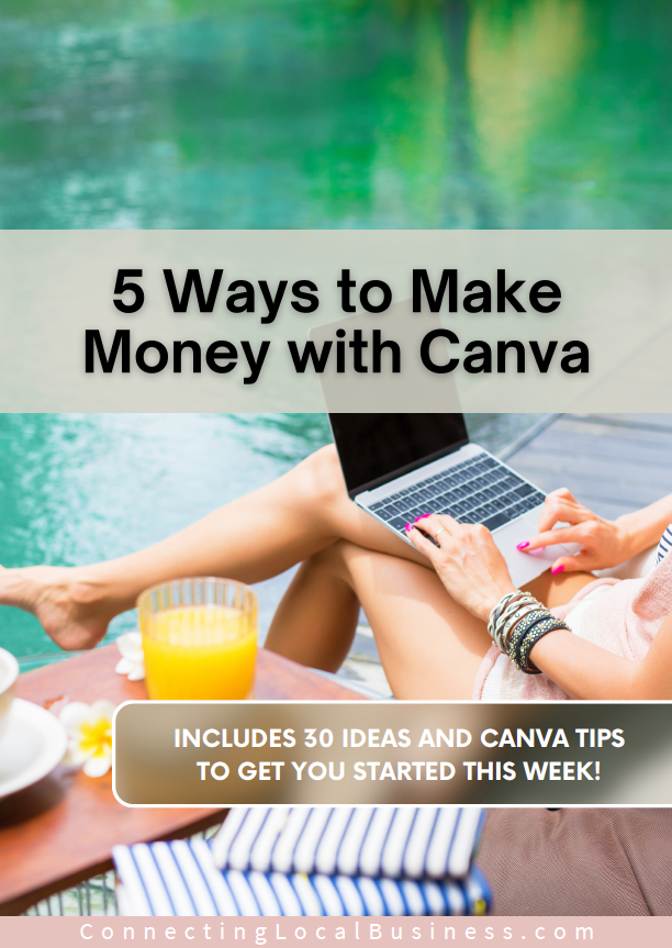 cover for ebook - 5 ways to make money with Canva