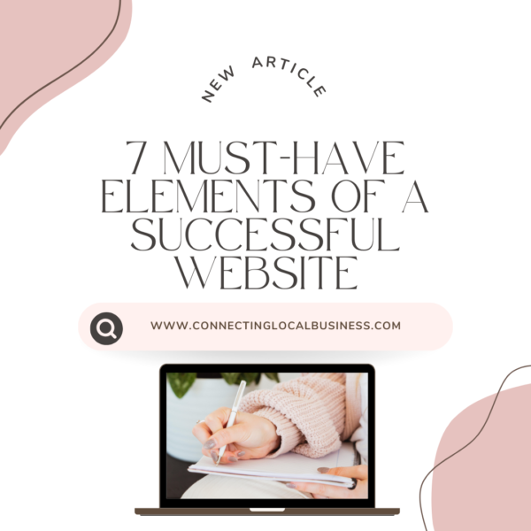 The 7 Must-Have Elements of a Successful Website with a laptop image 