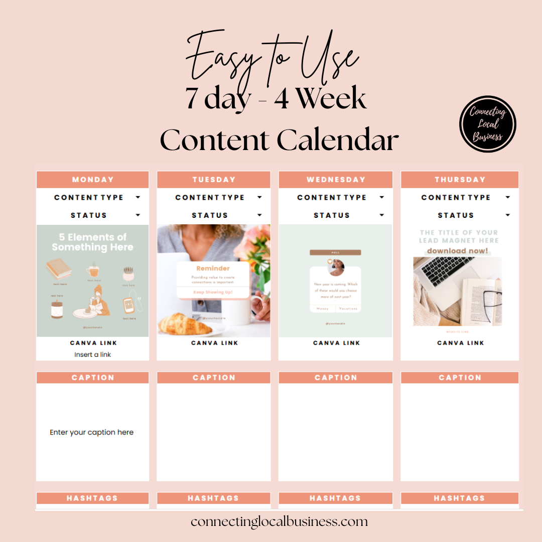 content calendar spreadsheet