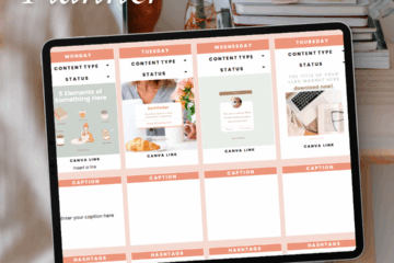 4 Week Marketing Content Calendar template